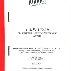 T.A.P. AWARD (TRANSITIONAL ARTISTIC PERFORMERS AWARD) -