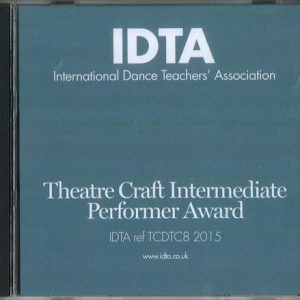 THEATRE CRAFT INTERMEDIATE PERFORMER AWARD