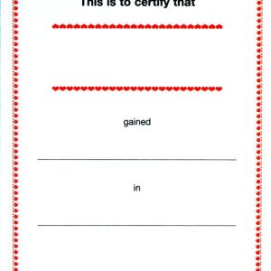 CERTIFICATES - TRADITIONAL DESIGN IN RED & BLACK