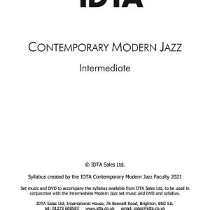 Contemporary Modern Jazz Intermediate Syllabus